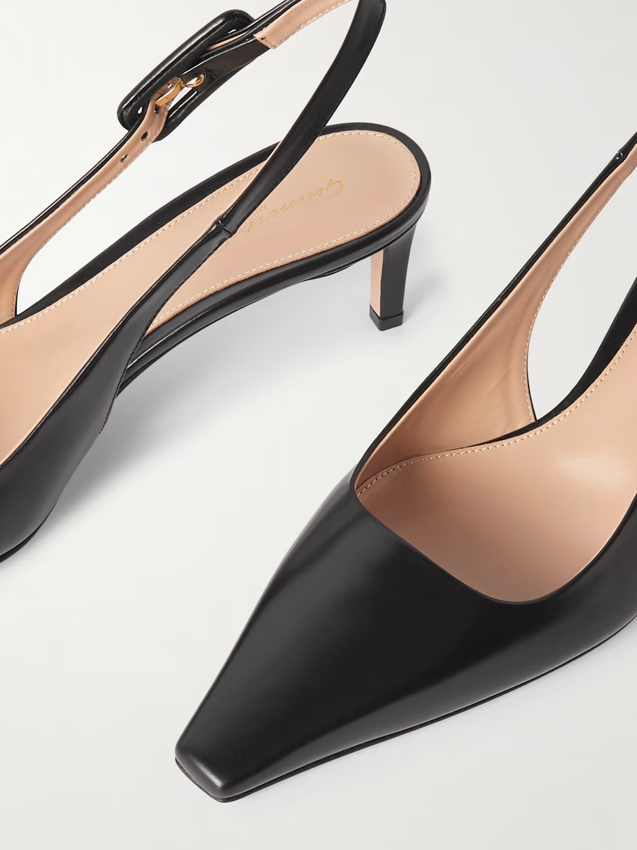 Lindsay 55 leather slingback pumps Lindsay 55 leather slingback pumps