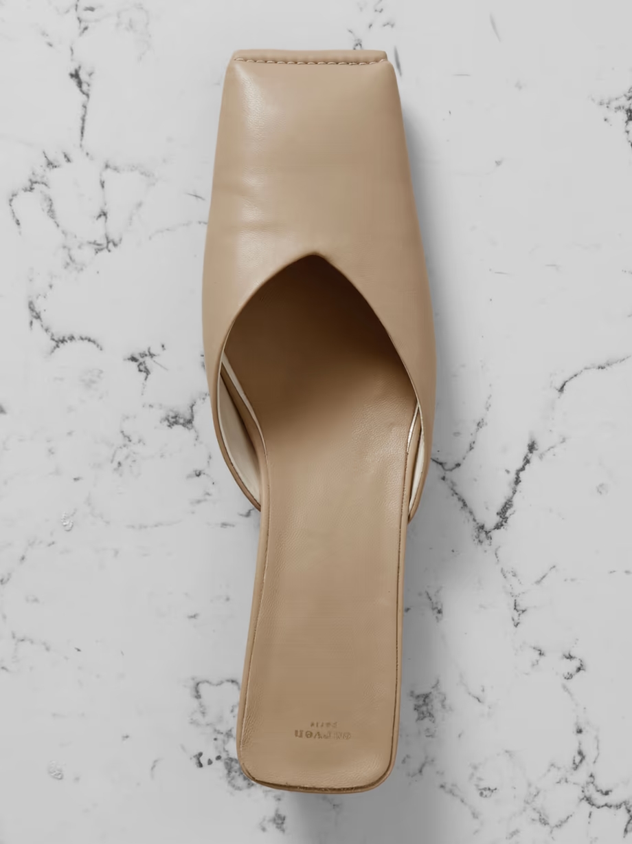 Leather mules Leather mules