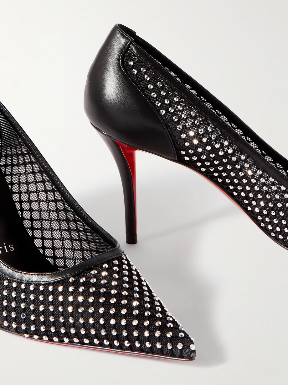 Apostropha 80 crystal-embellished mesh pumps Apostropha 80 crystal-embellished mesh pumps