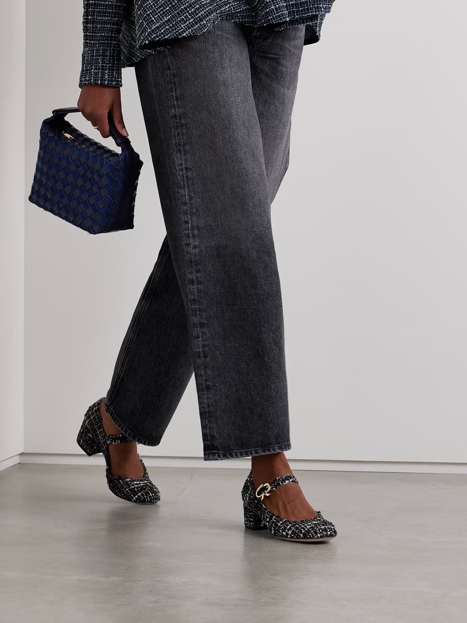 45 tweed Mary Jane pumps 45 tweed Mary Jane pumps