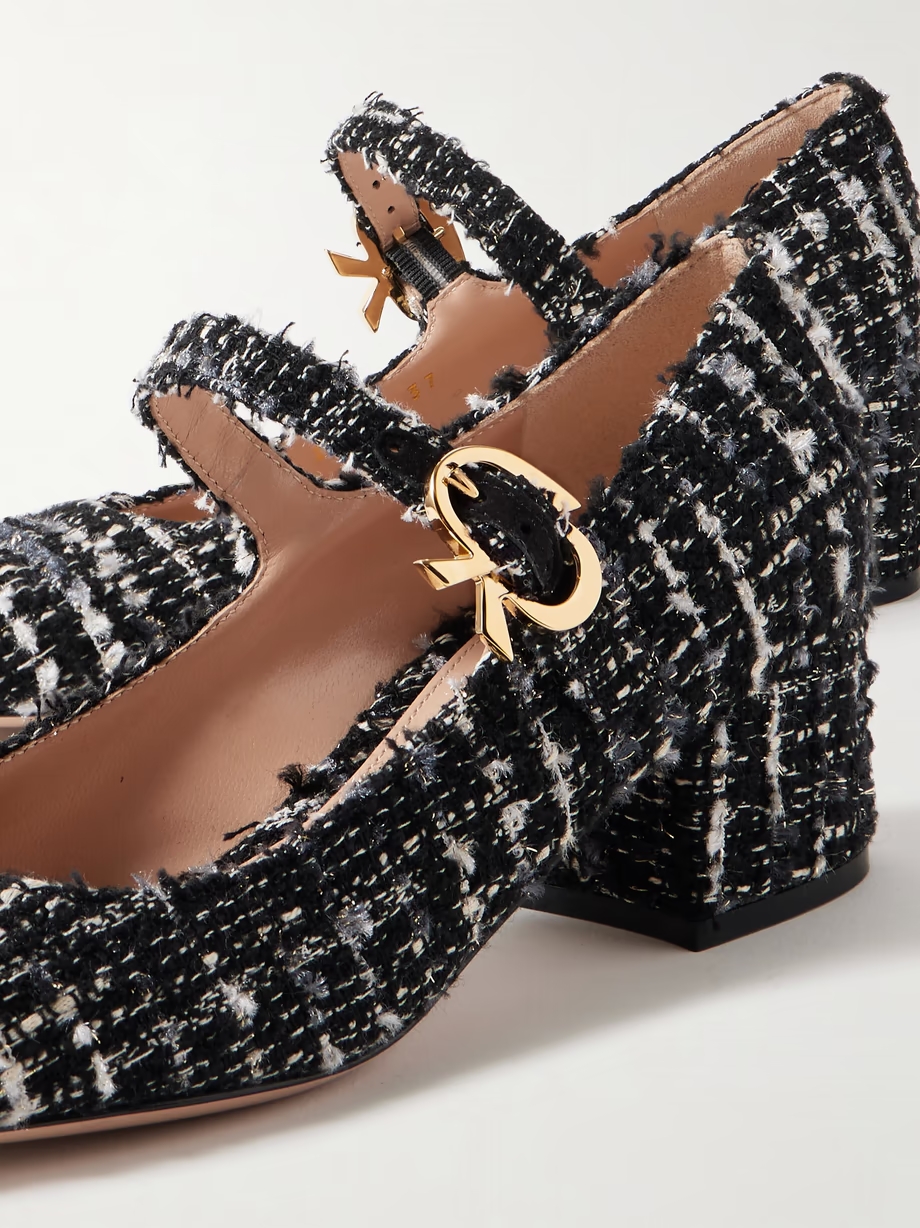 45 tweed Mary Jane pumps 45 tweed Mary Jane pumps