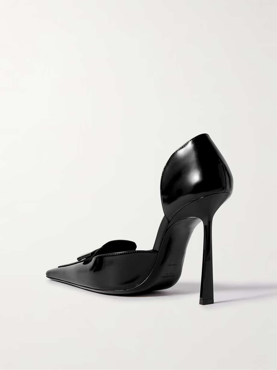 D\'Orsay glossed-leather pumps D\'Orsay glossed-leather pumps