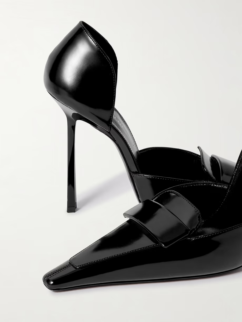 D\'Orsay glossed-leather pumps D\'Orsay glossed-leather pumps