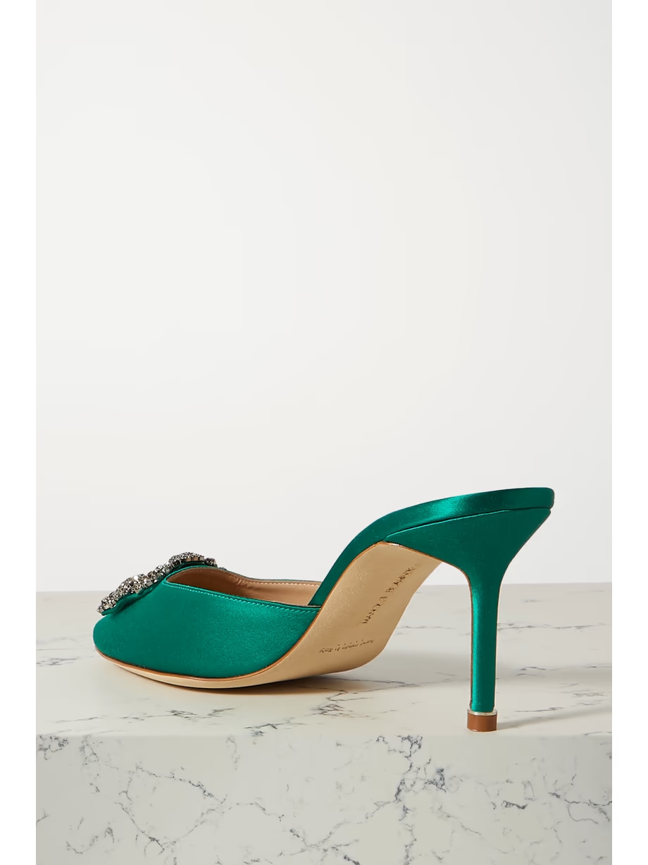 Hangisimu 70 embellished satin mules Hangisimu 70 embellished satin mules