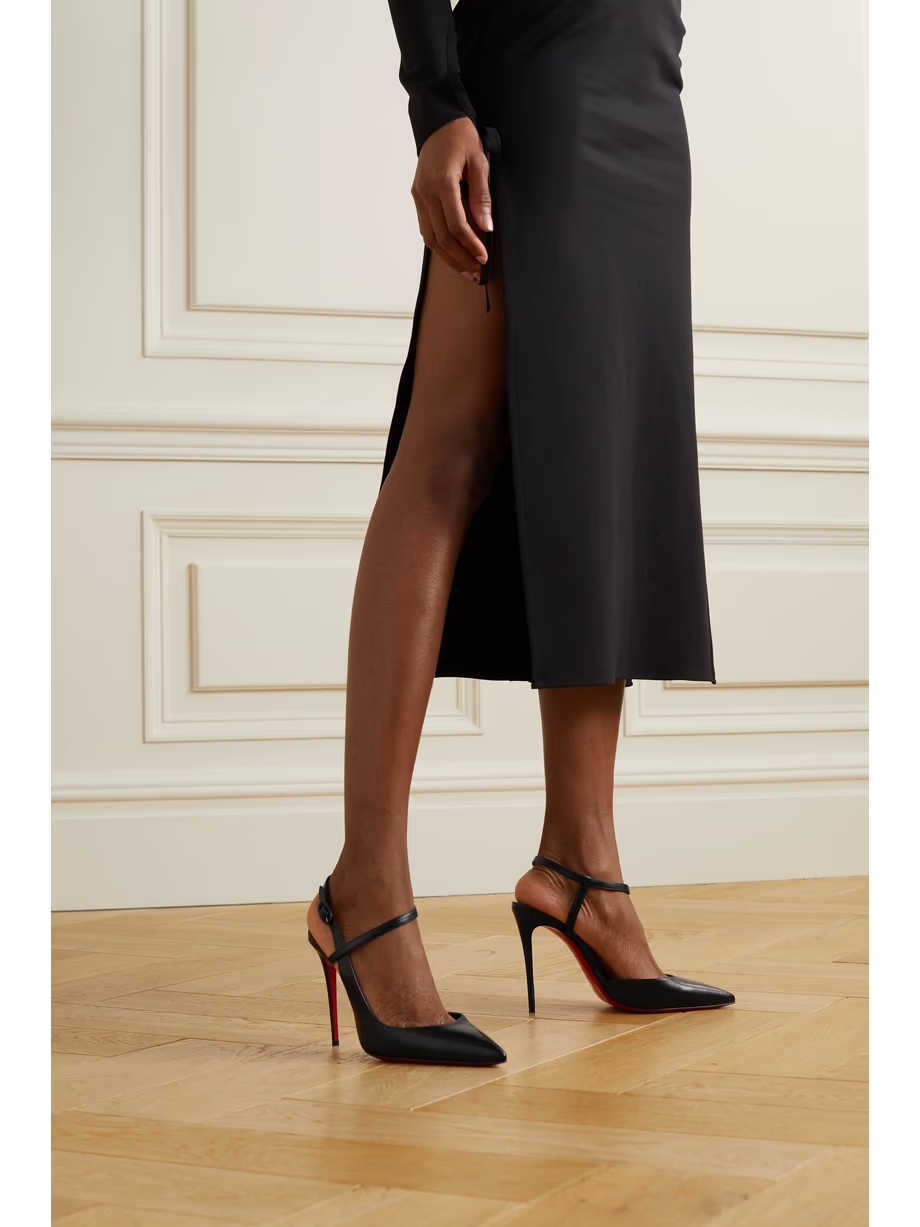 Jenlove 100 leather slingback pumps Jenlove 100 leather slingback pumps