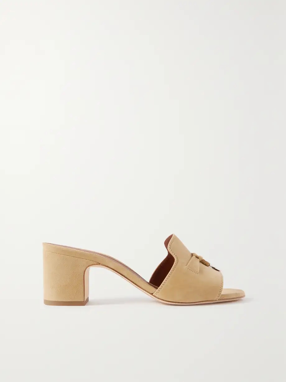 Summer Charms embellished suede mules Summer Charms embellished suede mules