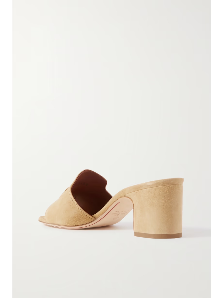 Summer Charms embellished suede mules Summer Charms embellished suede mules