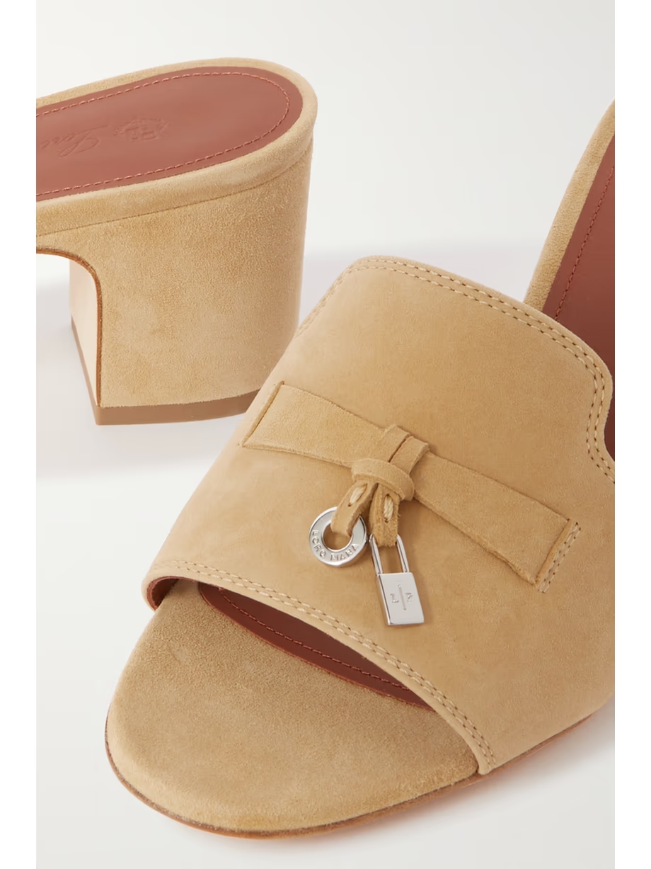 Summer Charms embellished suede mules Summer Charms embellished suede mules