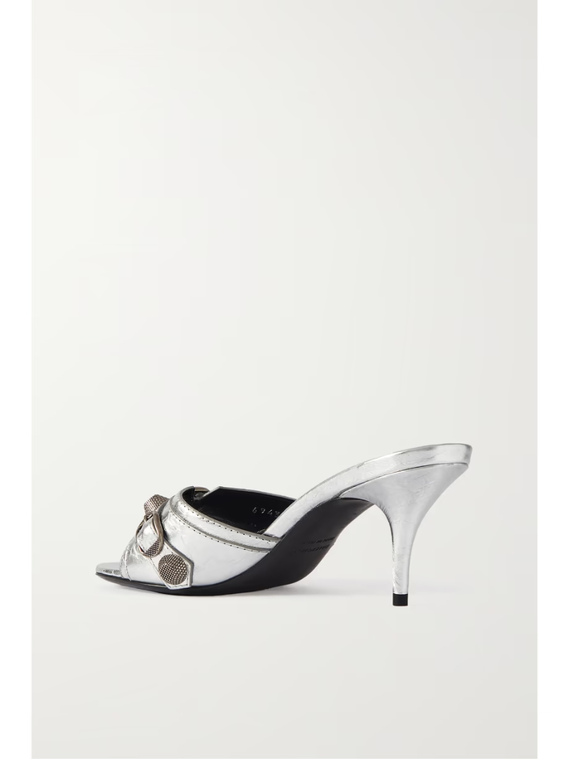 Cagole metallic leather mules Cagole metallic leather mules