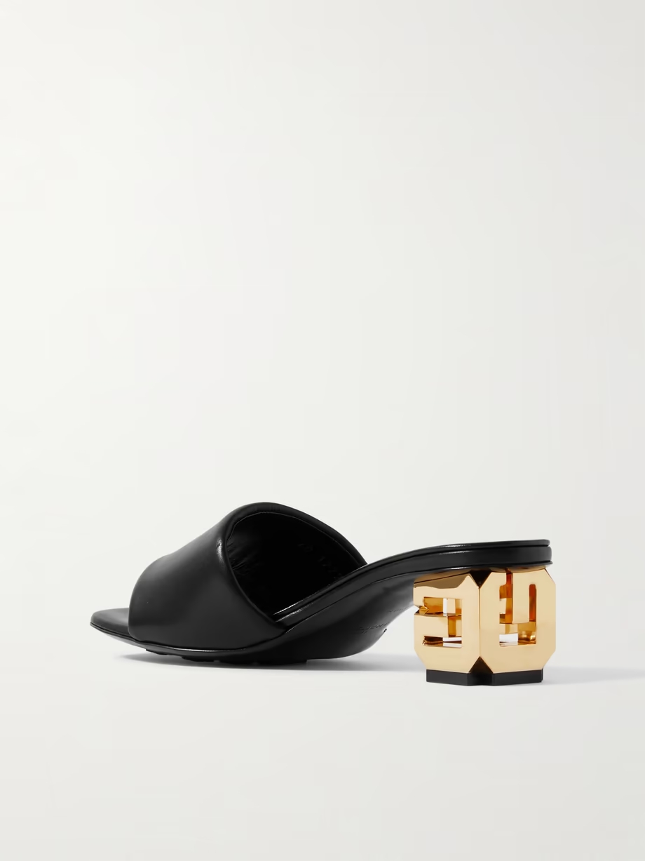 Leather mules Leather mules