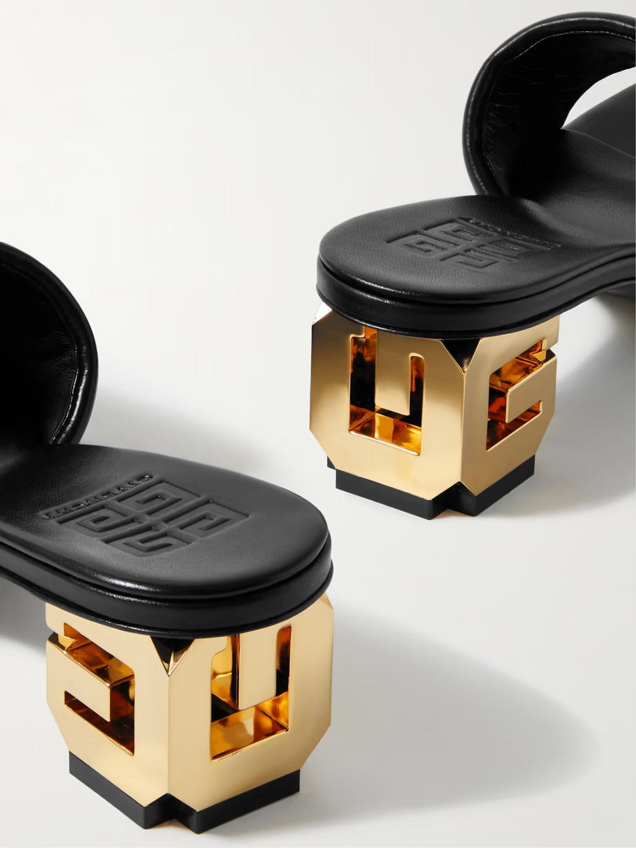 Leather mules Leather mules