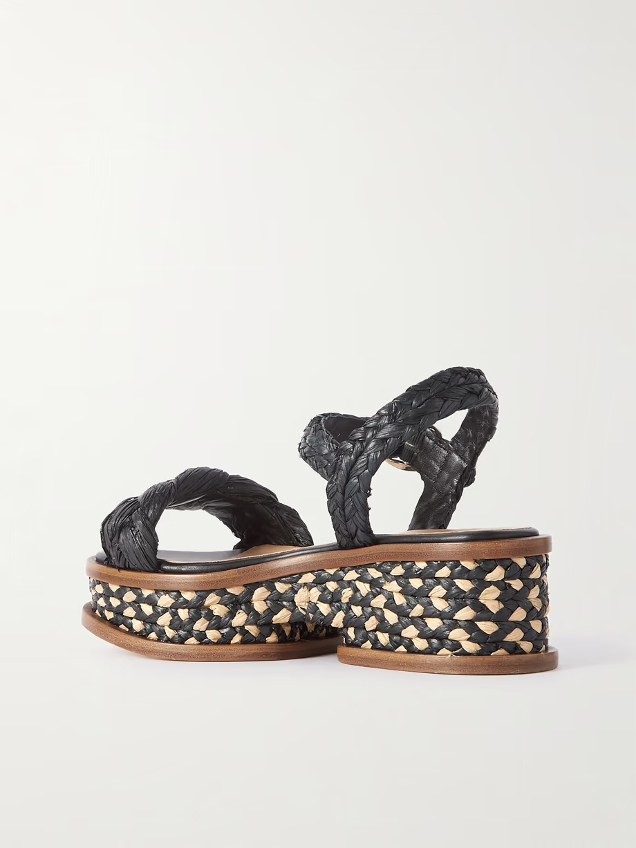 Michael braided raffia sandals