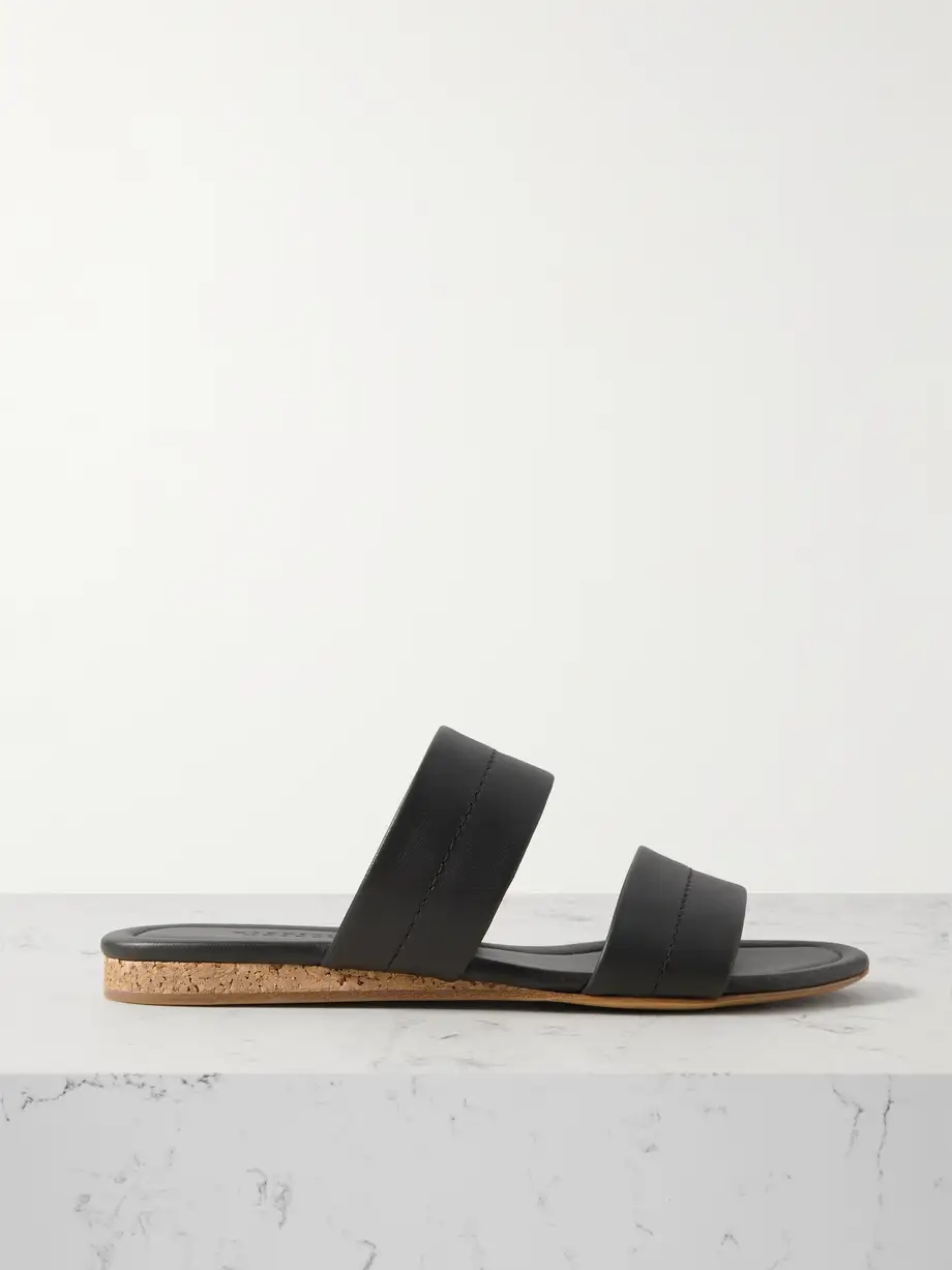 Lora leather slides