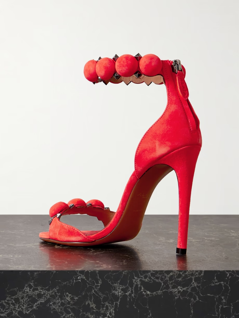 La Bombe 110 studded suede sandals La Bombe 110 studded suede sandals