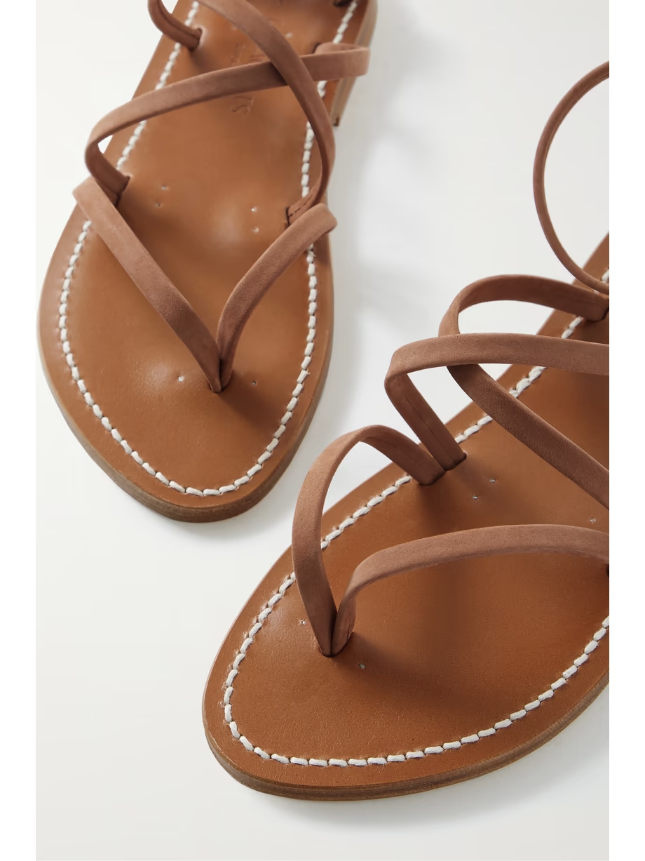 + NET SUSTAIN Epicure nubuck sandals + NET SUSTAIN Epicure nubuck sandals