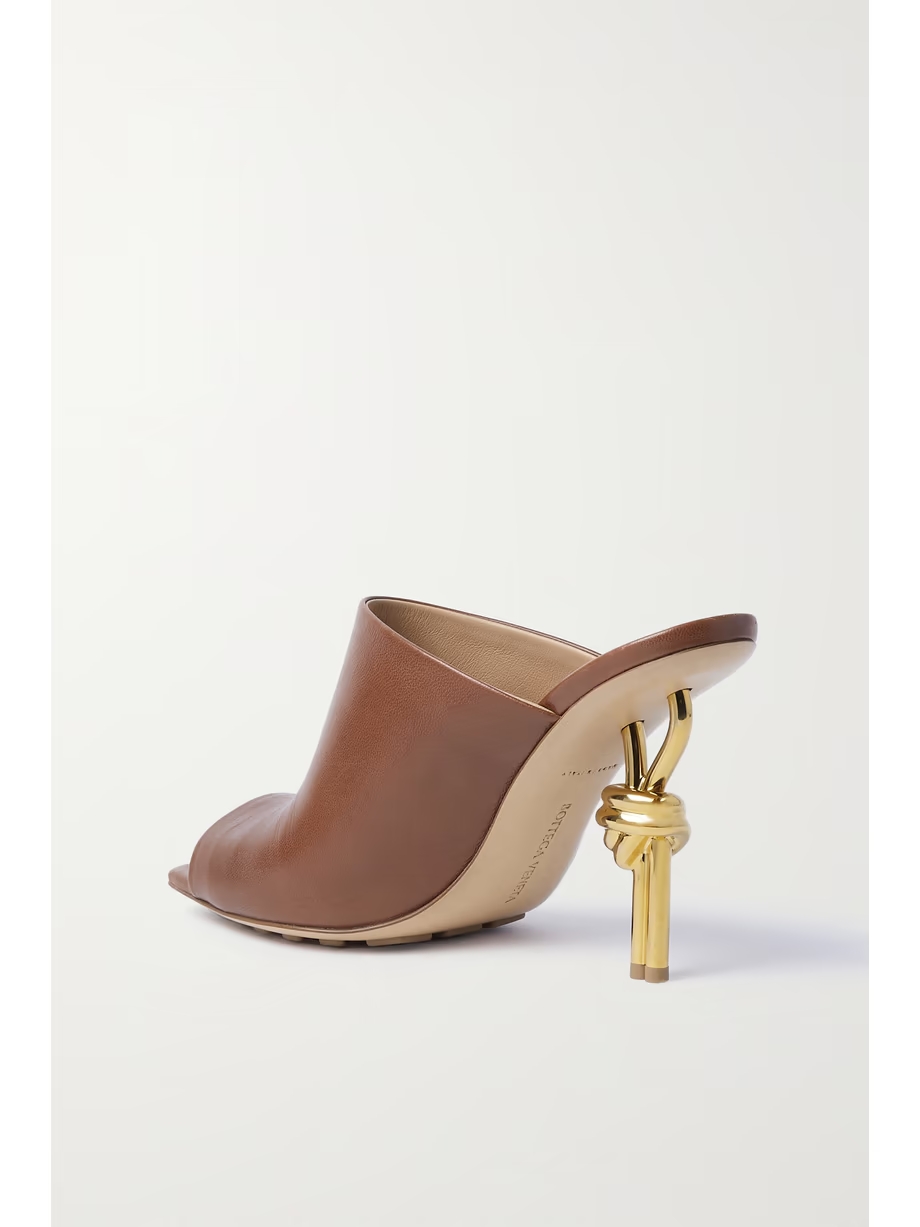 Knot leather mules Knot leather mules