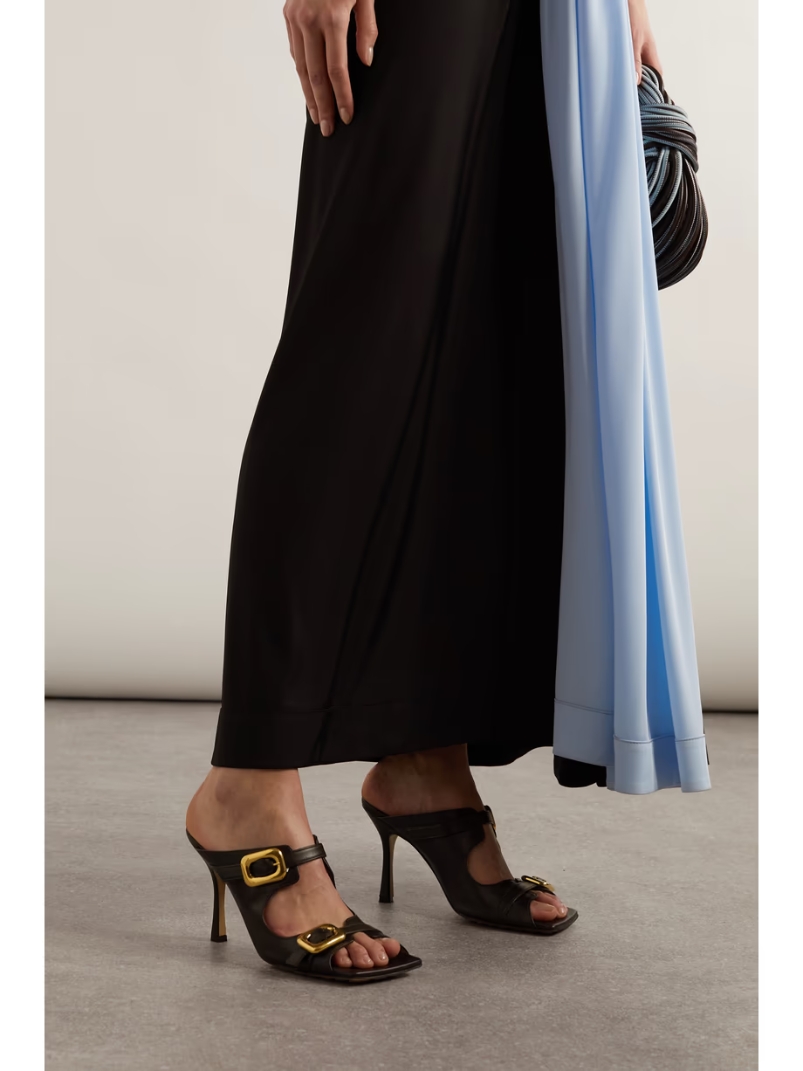 Stretch Buckle leather sandals Stretch Buckle leather sandals