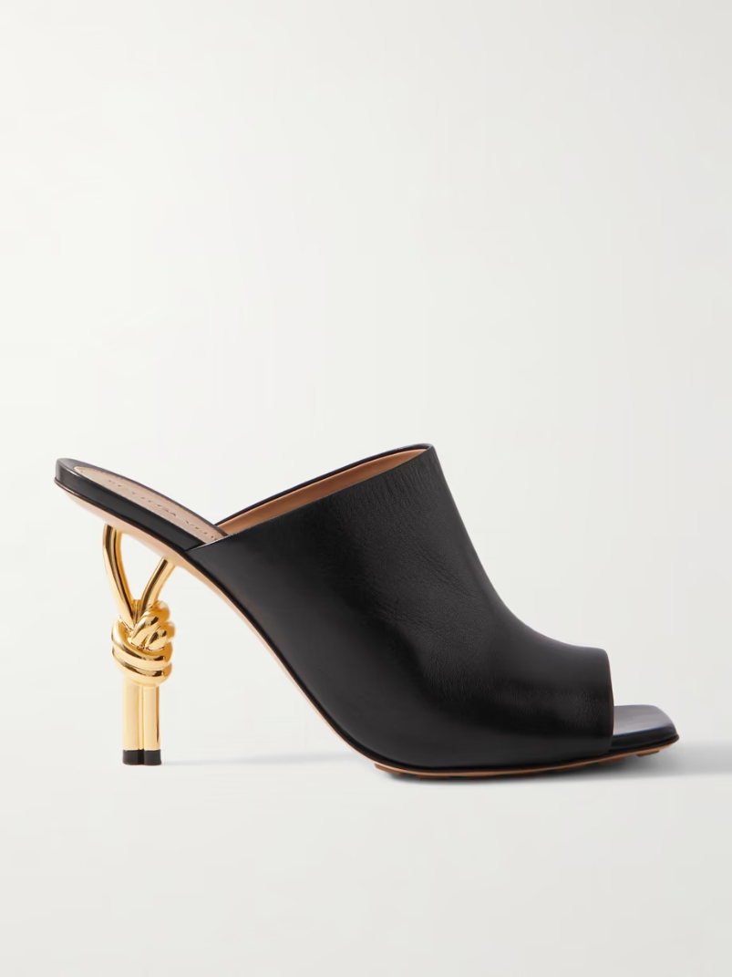 Leather mules Leather mules