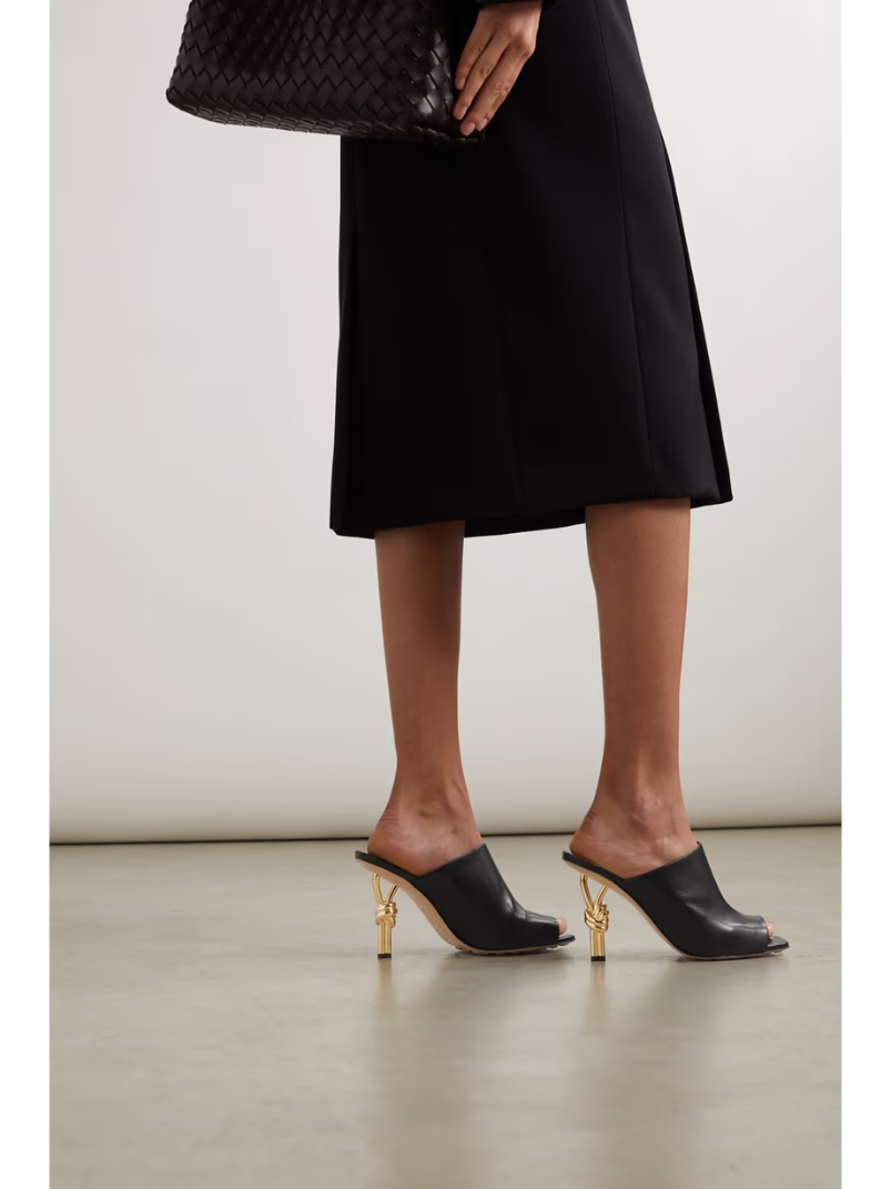 Leather mules Leather mules