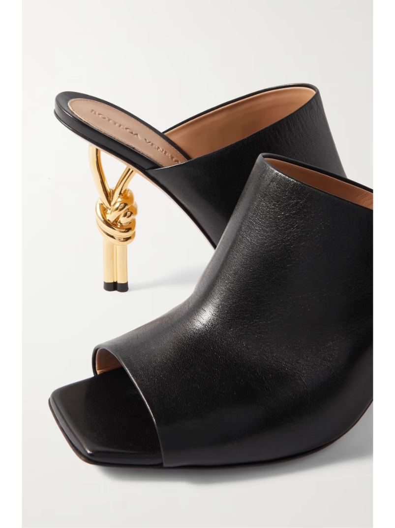 Leather mules Leather mules