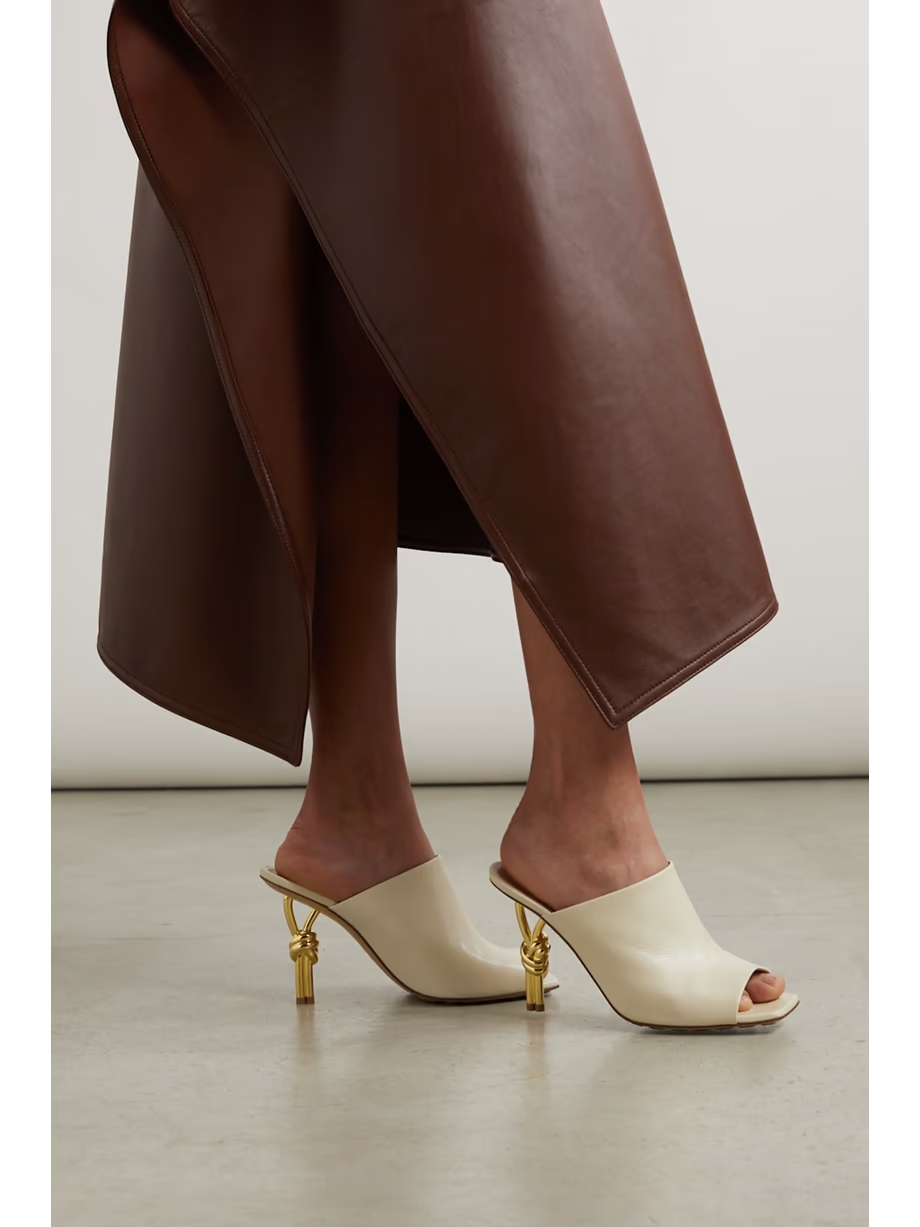 Leather mules Leather mules