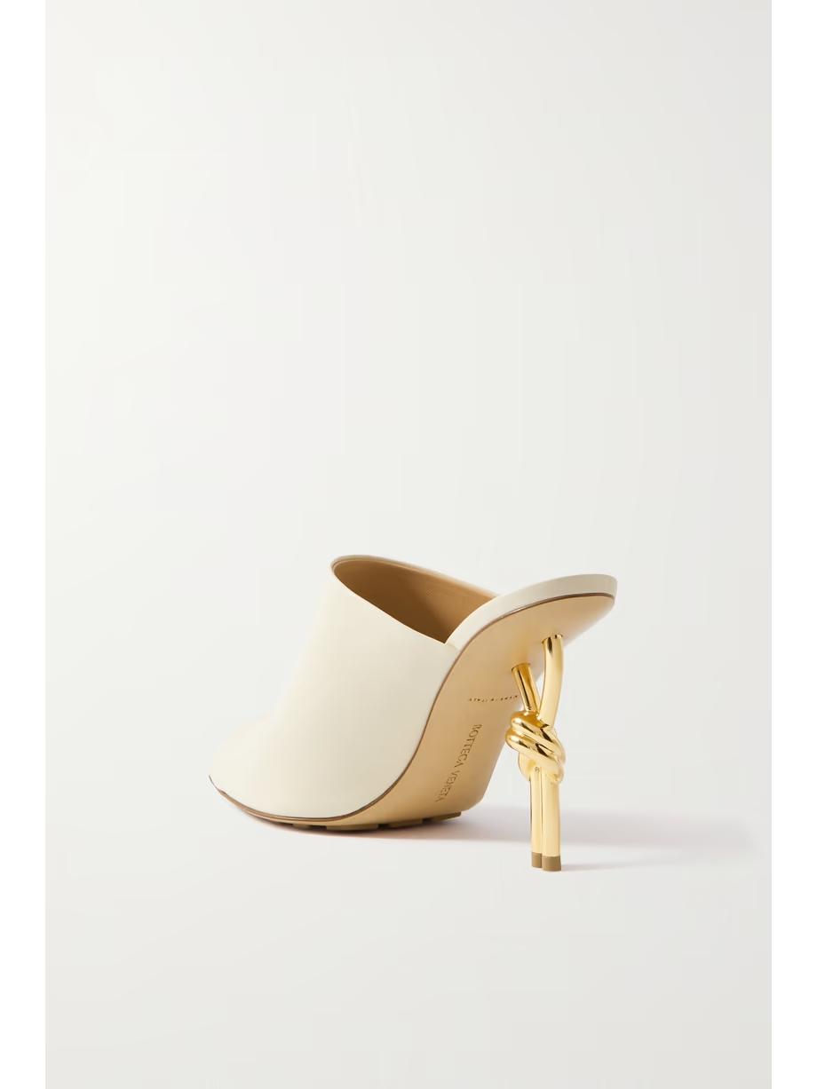 Leather mules Leather mules