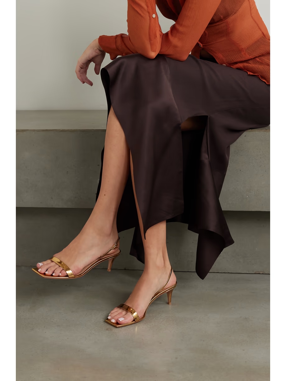 Ribbon 55 patent-leather slingback sandals Ribbon 55 patent-leather slingback sandals