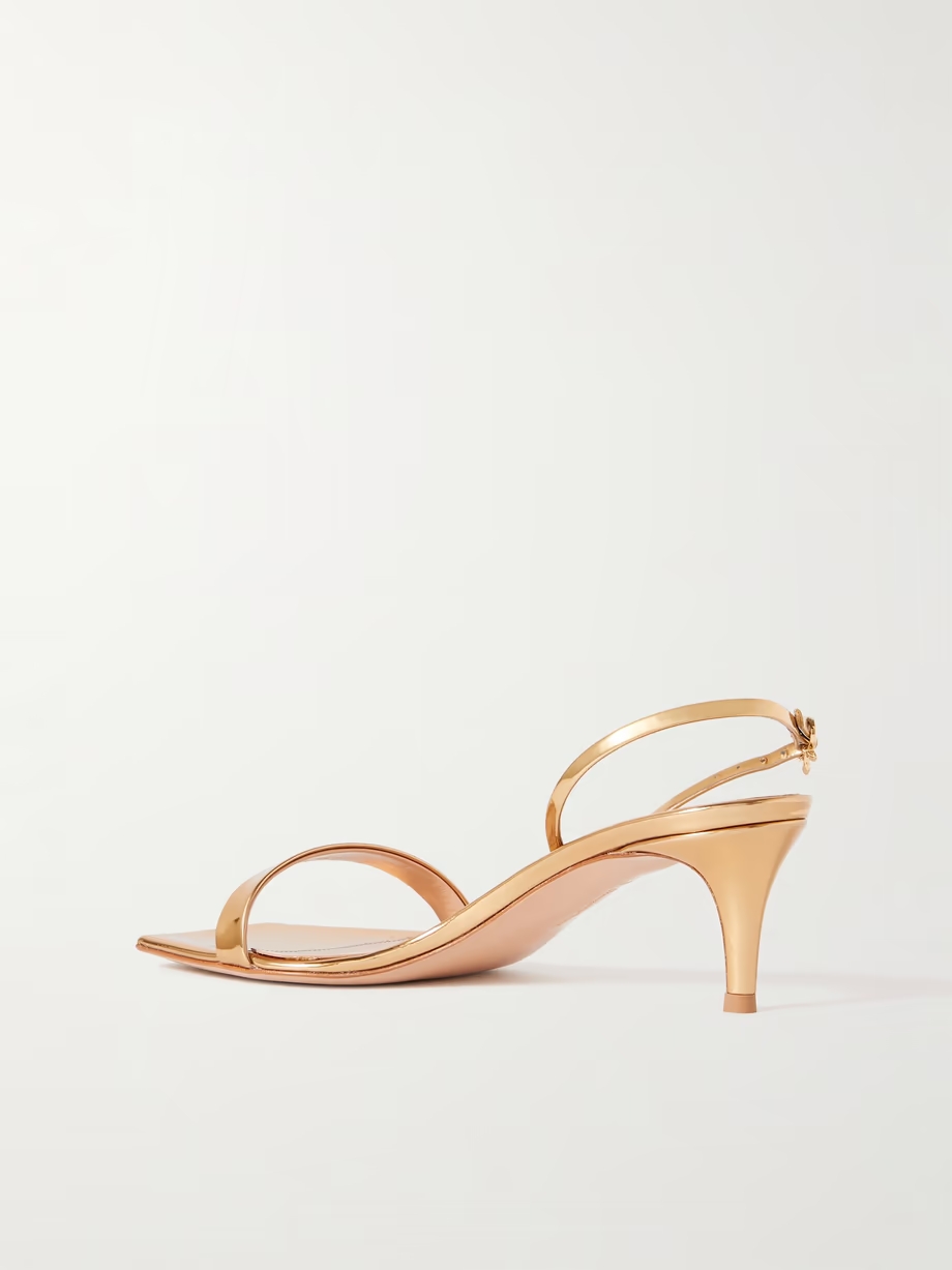 Ribbon 55 patent-leather slingback sandals Ribbon 55 patent-leather slingback sandals
