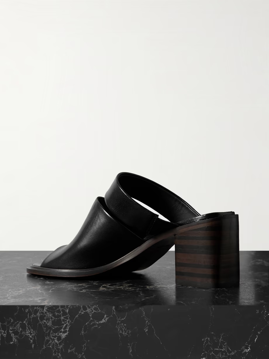 Leather mules Leather mules
