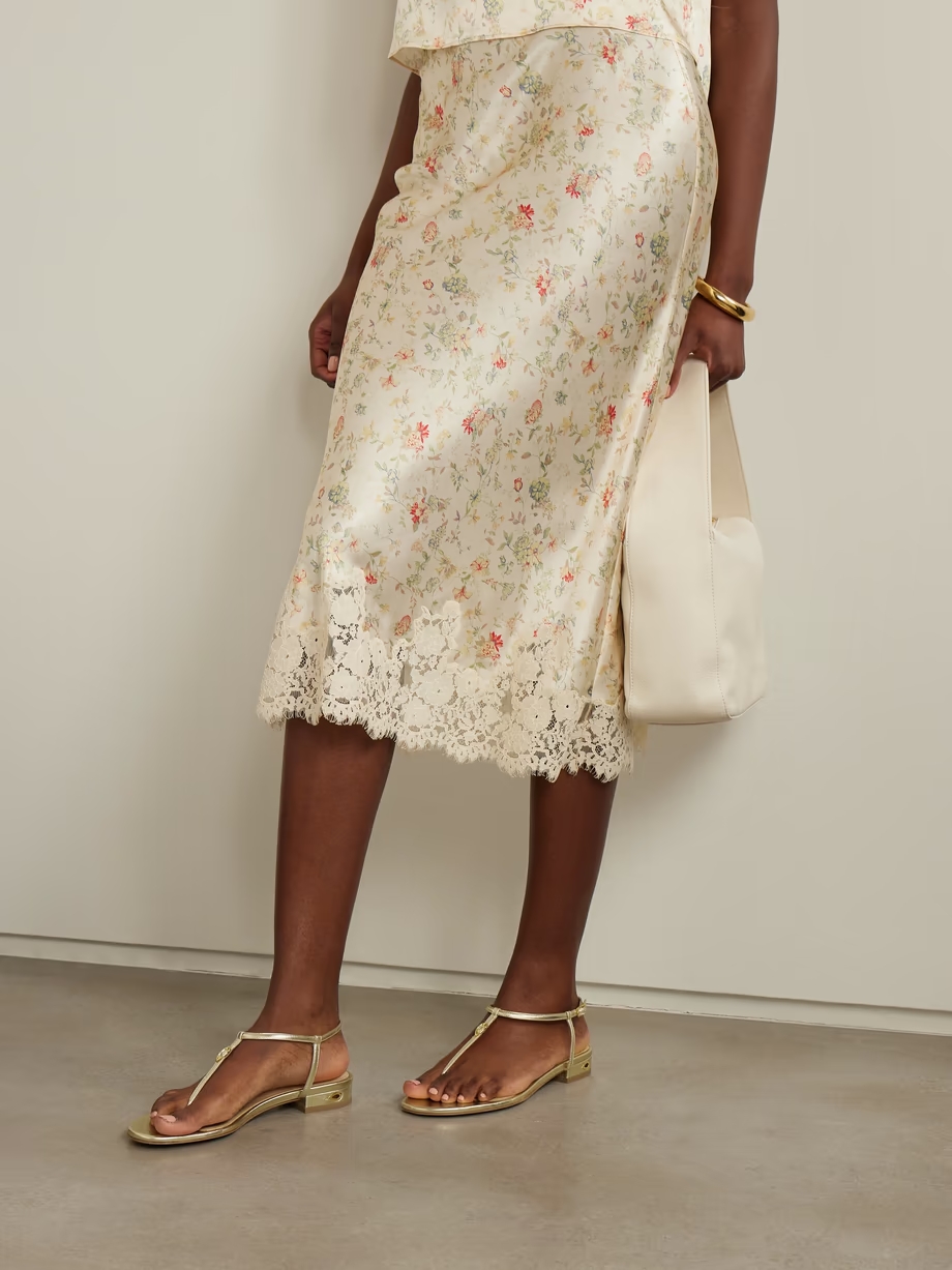 Pietro 20 metallic leather sandals Pietro 20 metallic leather sandals