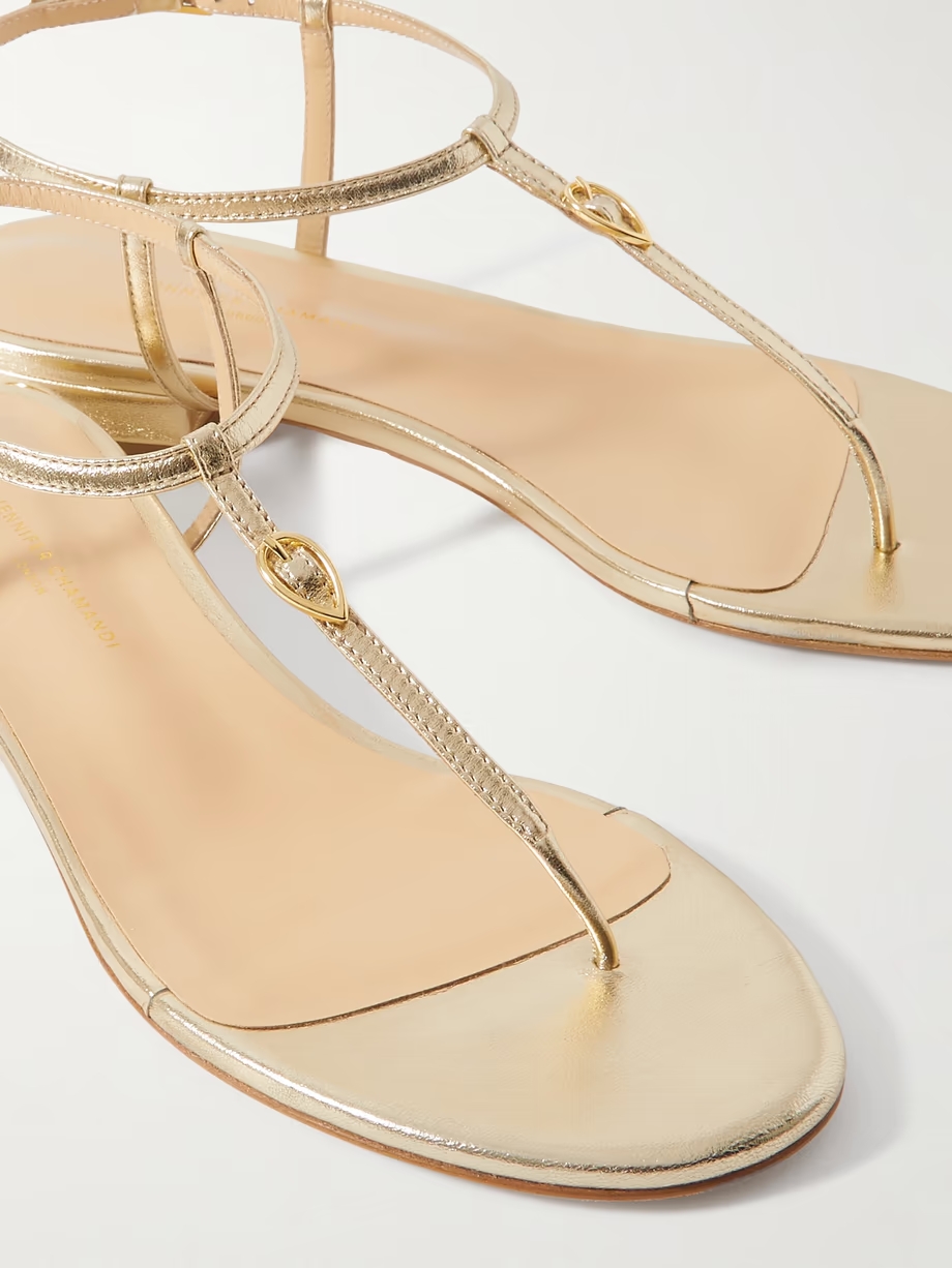 Pietro 20 metallic leather sandals Pietro 20 metallic leather sandals