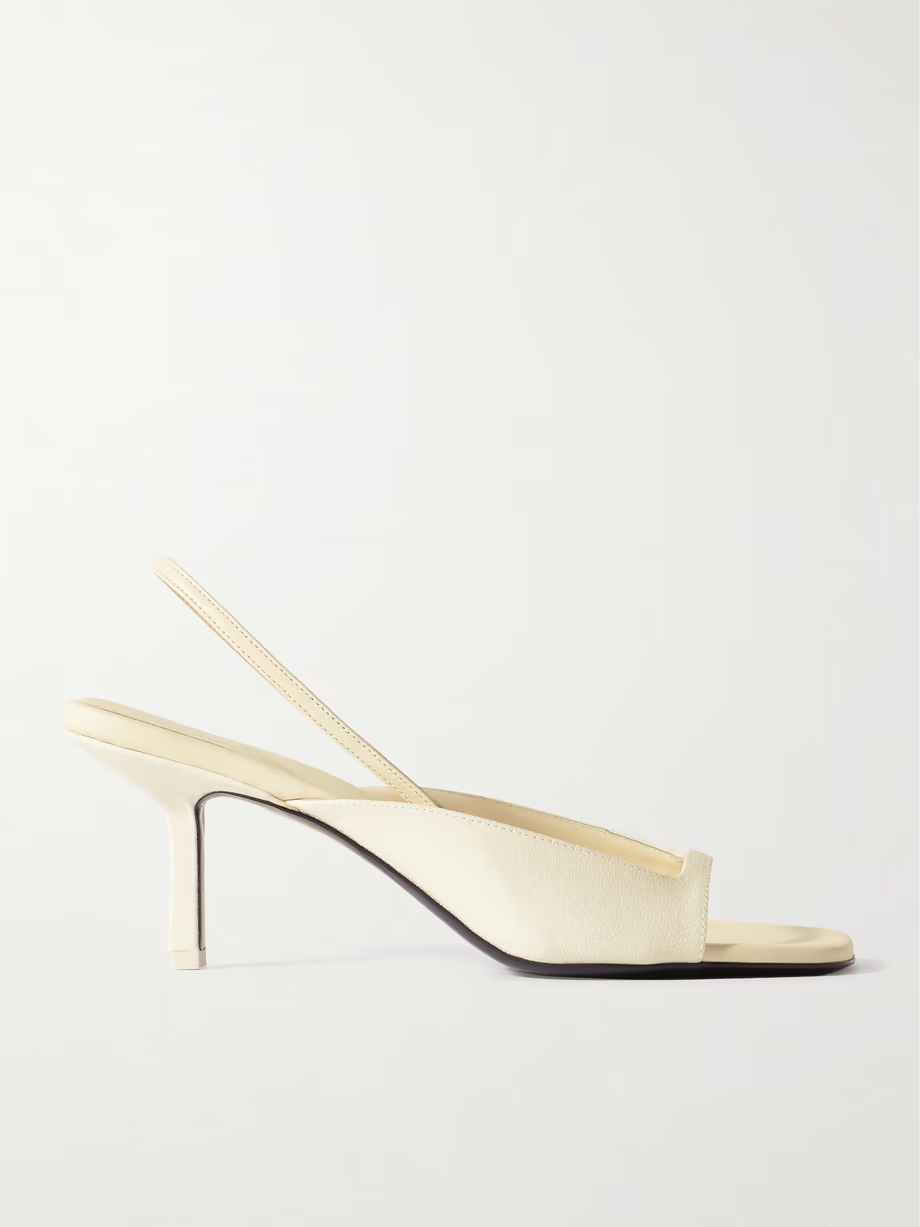 Kamui leather-trimmed cady slingback sandals Kamui leather-trimmed cady slingback sandals