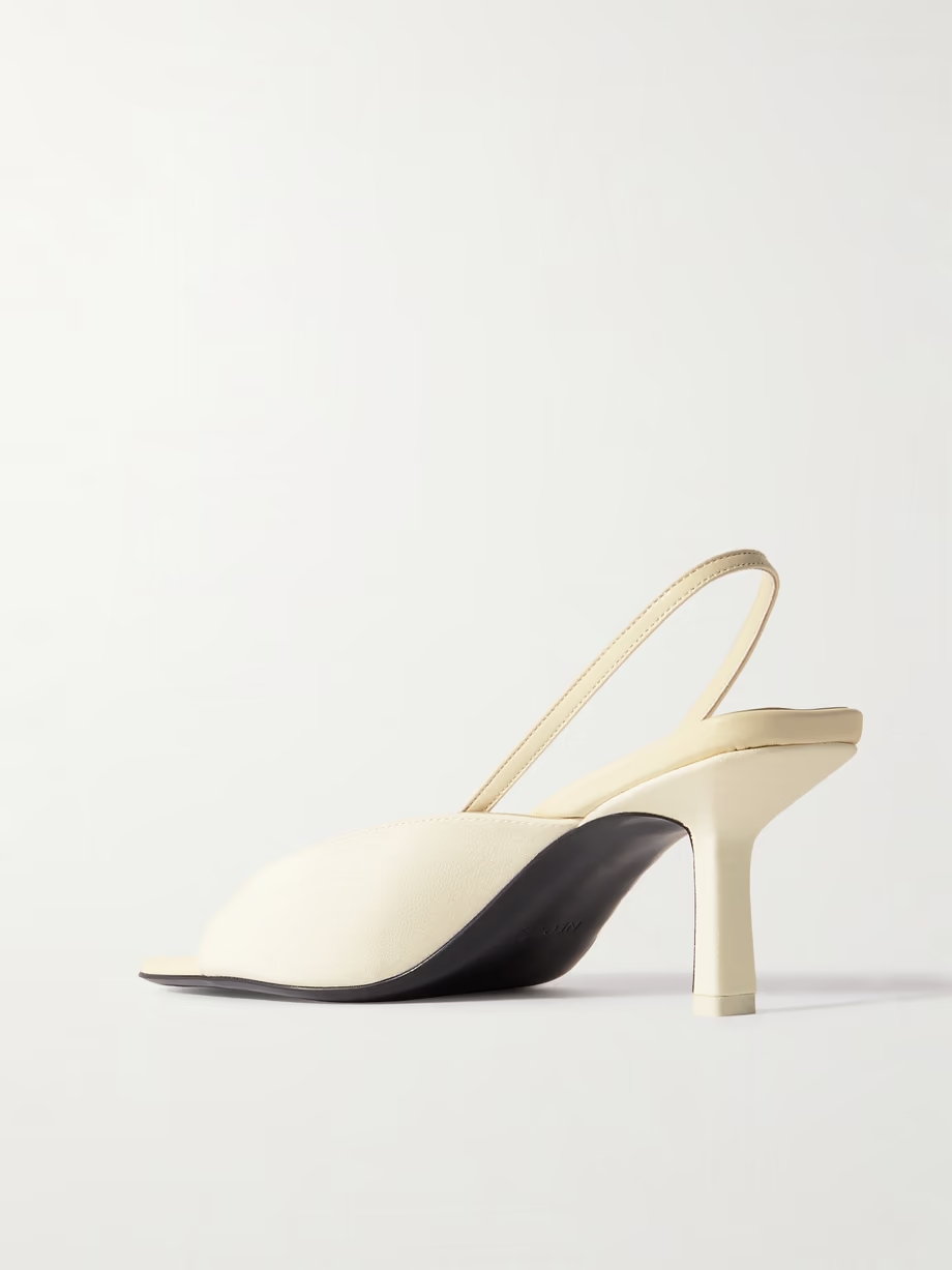 Kamui leather-trimmed cady slingback sandals Kamui leather-trimmed cady slingback sandals