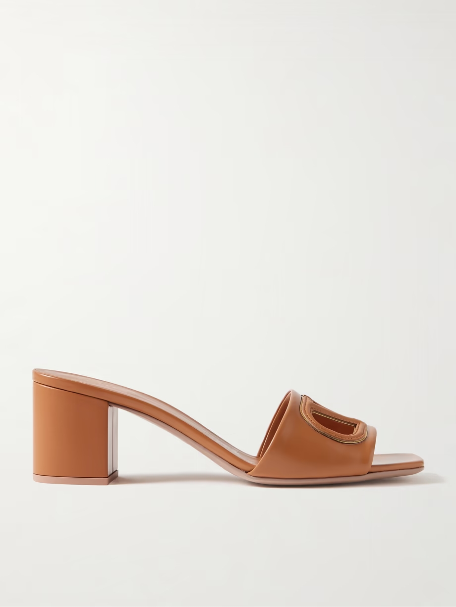 VLOGO 60 cutout leather mules VLOGO 60 cutout leather mules