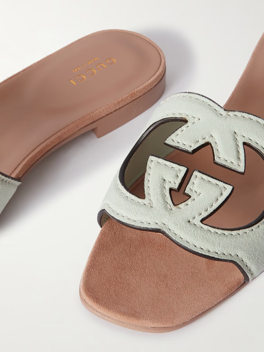 Cutout suede sandals Cutout suede sandals