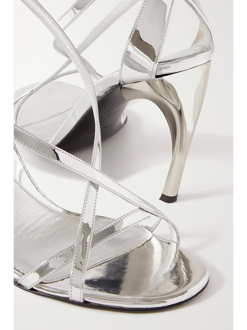 Armadillo mirrored-leather sandals Armadillo mirrored-leather sandals