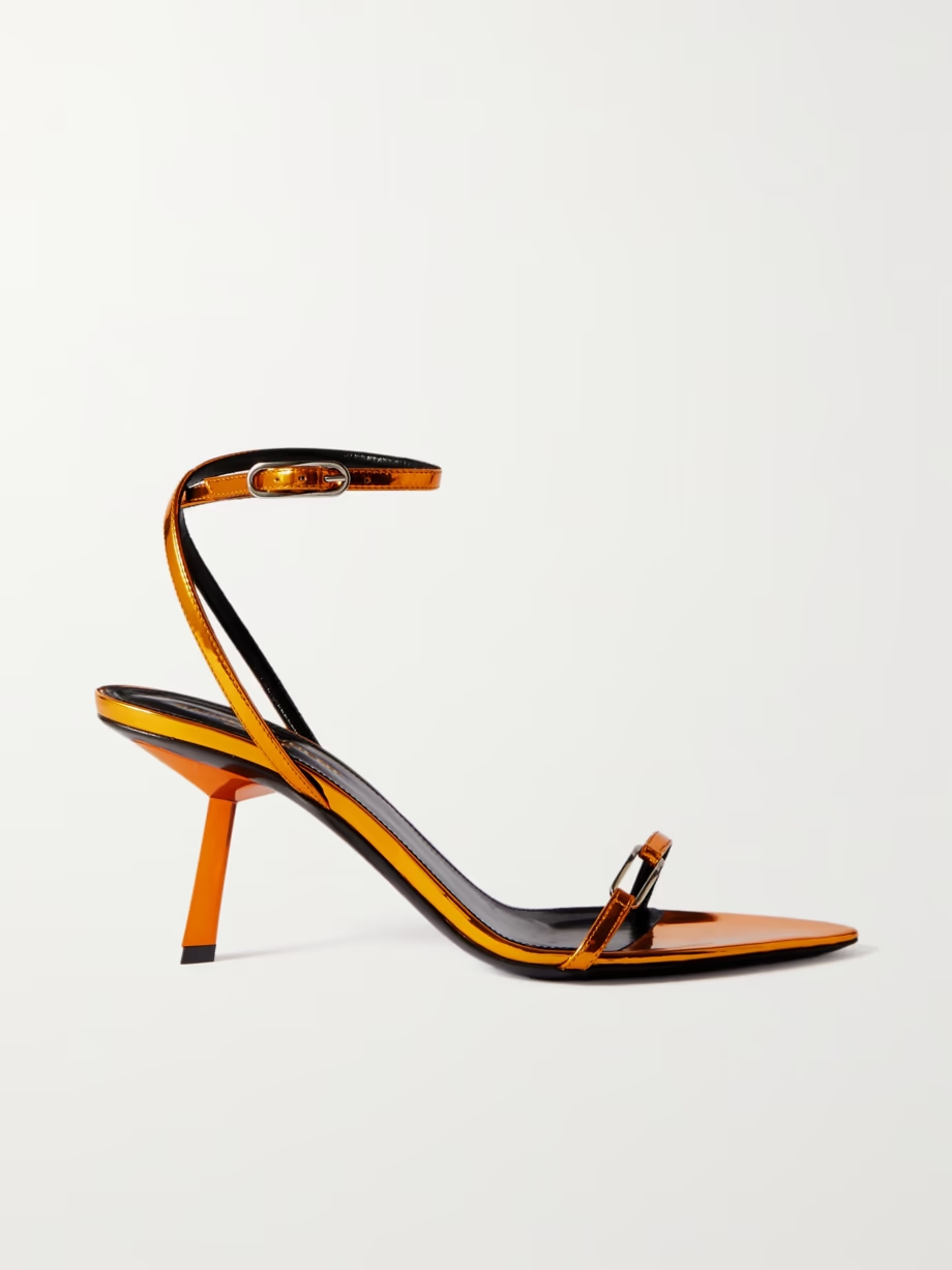 Kitty mirrored-leather sandals Kitty mirrored-leather sandals