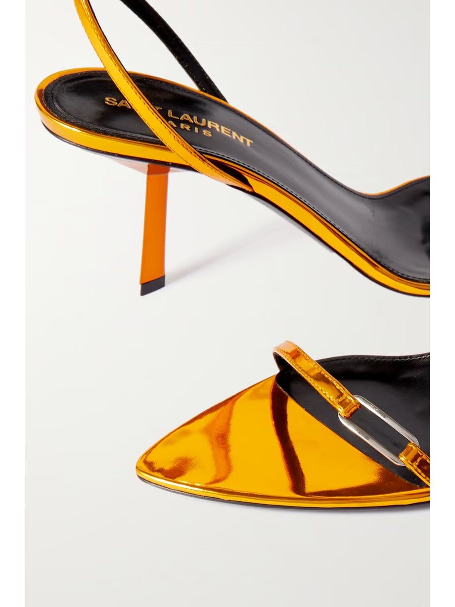 Kitty mirrored-leather sandals Kitty mirrored-leather sandals