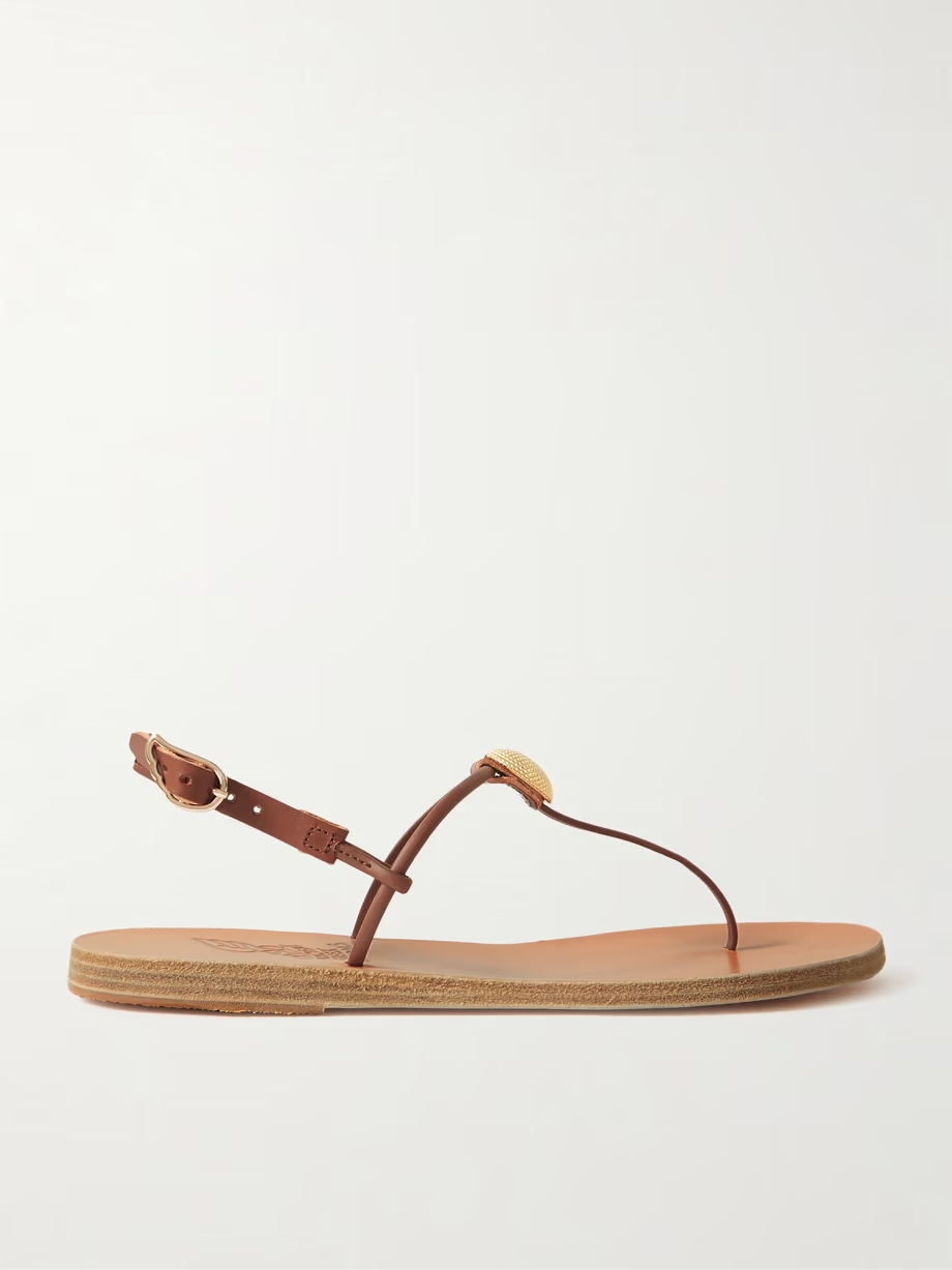 Dimitria embellished leather sandals Dimitria embellished leather sandals