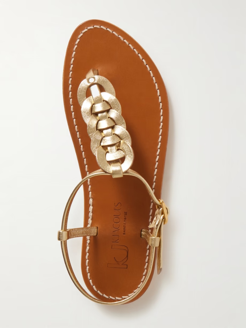 Lemovis woven metallic leather sandals Lemovis woven metallic leather sandals