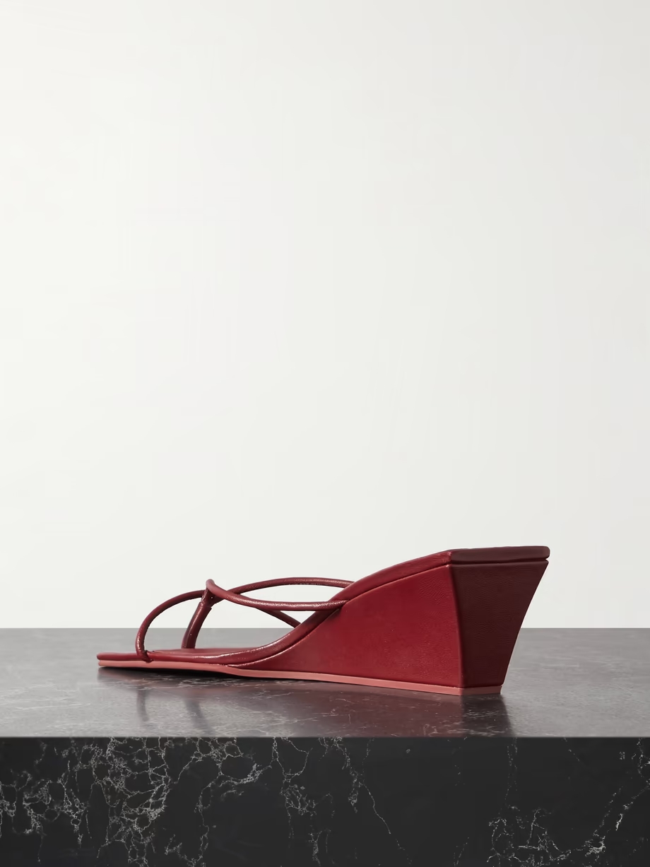 Leather wedge sandals Leather wedge sandals