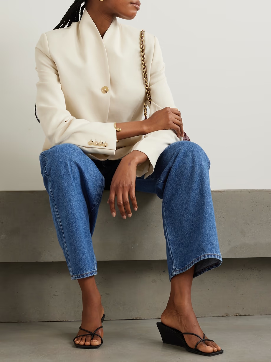 Leather wedge sandals Leather wedge sandals