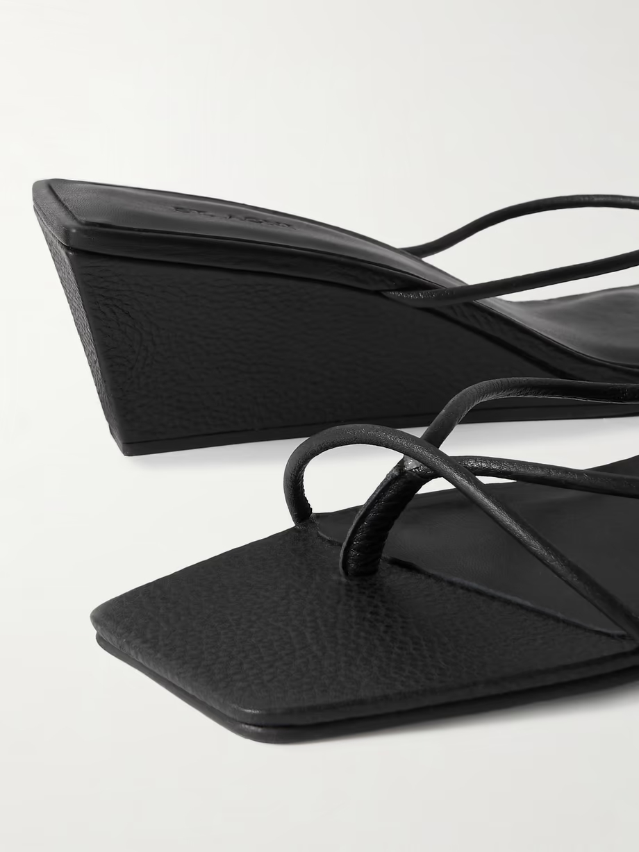 Leather wedge sandals Leather wedge sandals