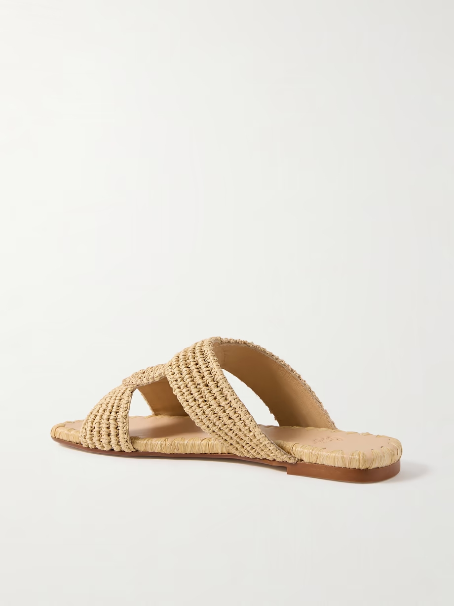 Prado raffia slides Prado raffia slides