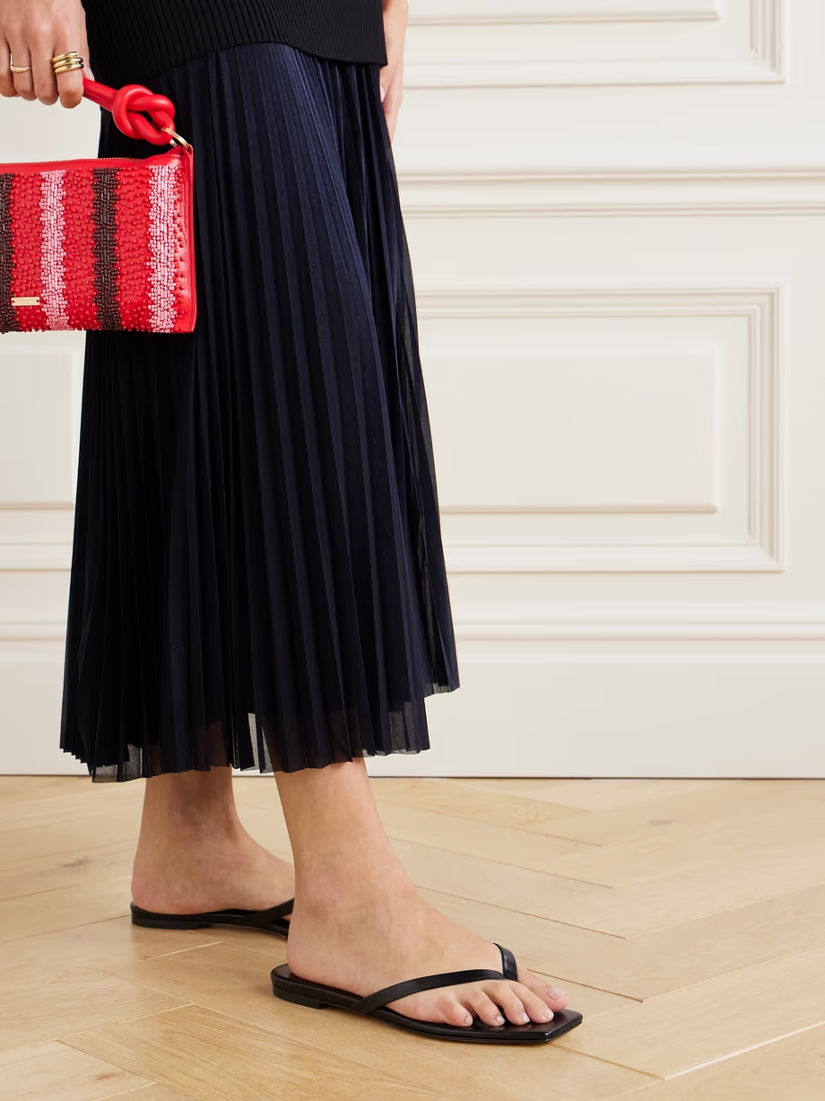 Renee leather flip flops Renee leather flip flops