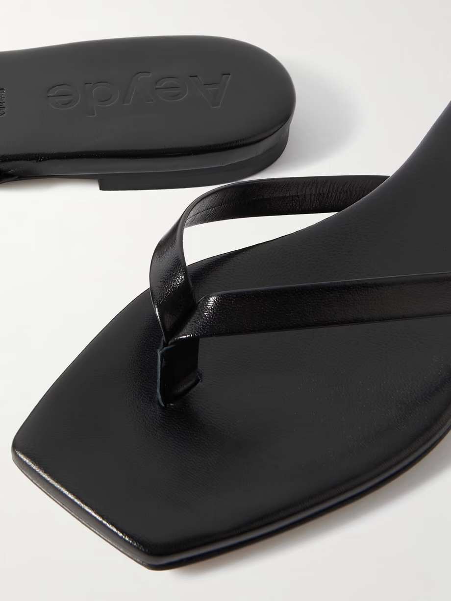 Renee leather flip flops Renee leather flip flops