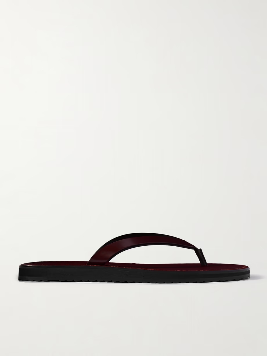 City leather flip flops City leather flip flops