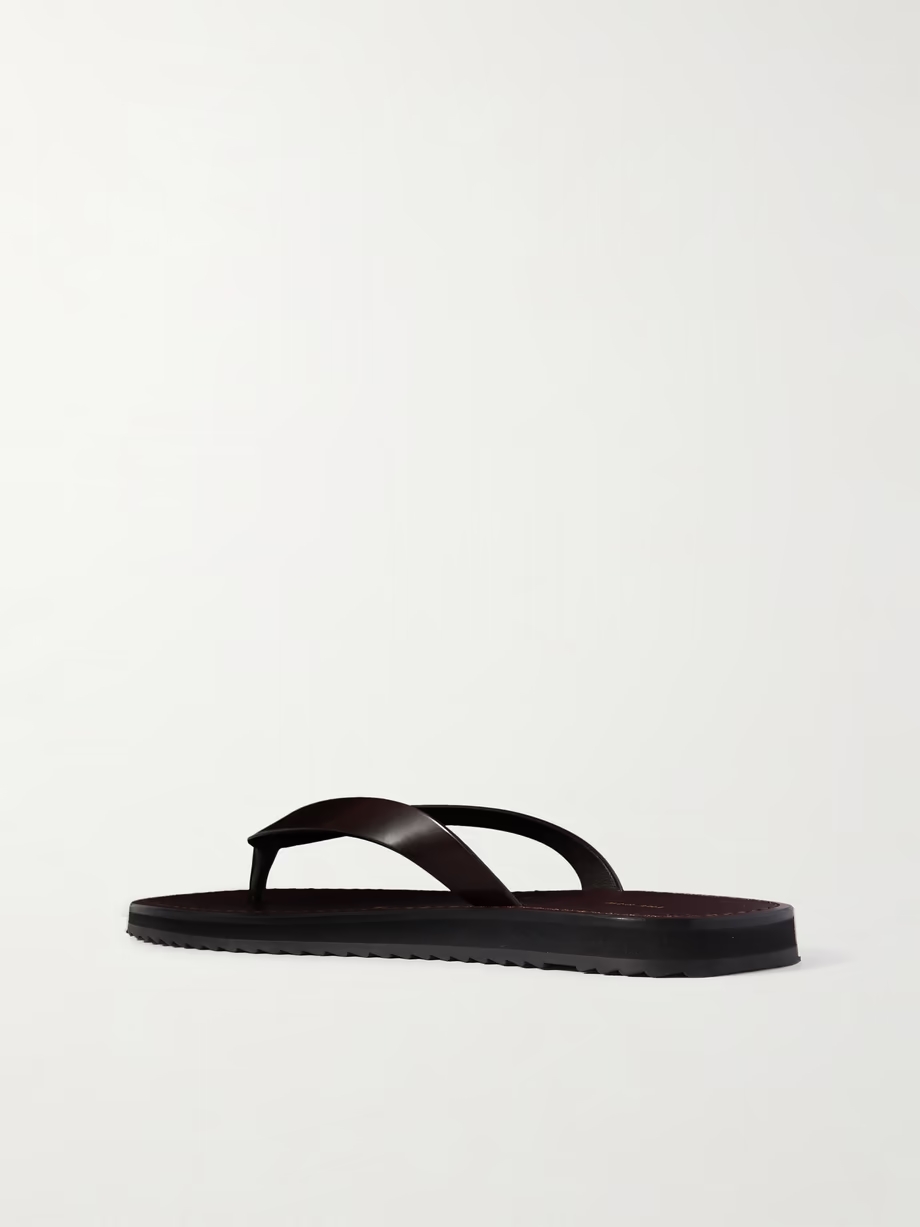 City leather flip flops City leather flip flops