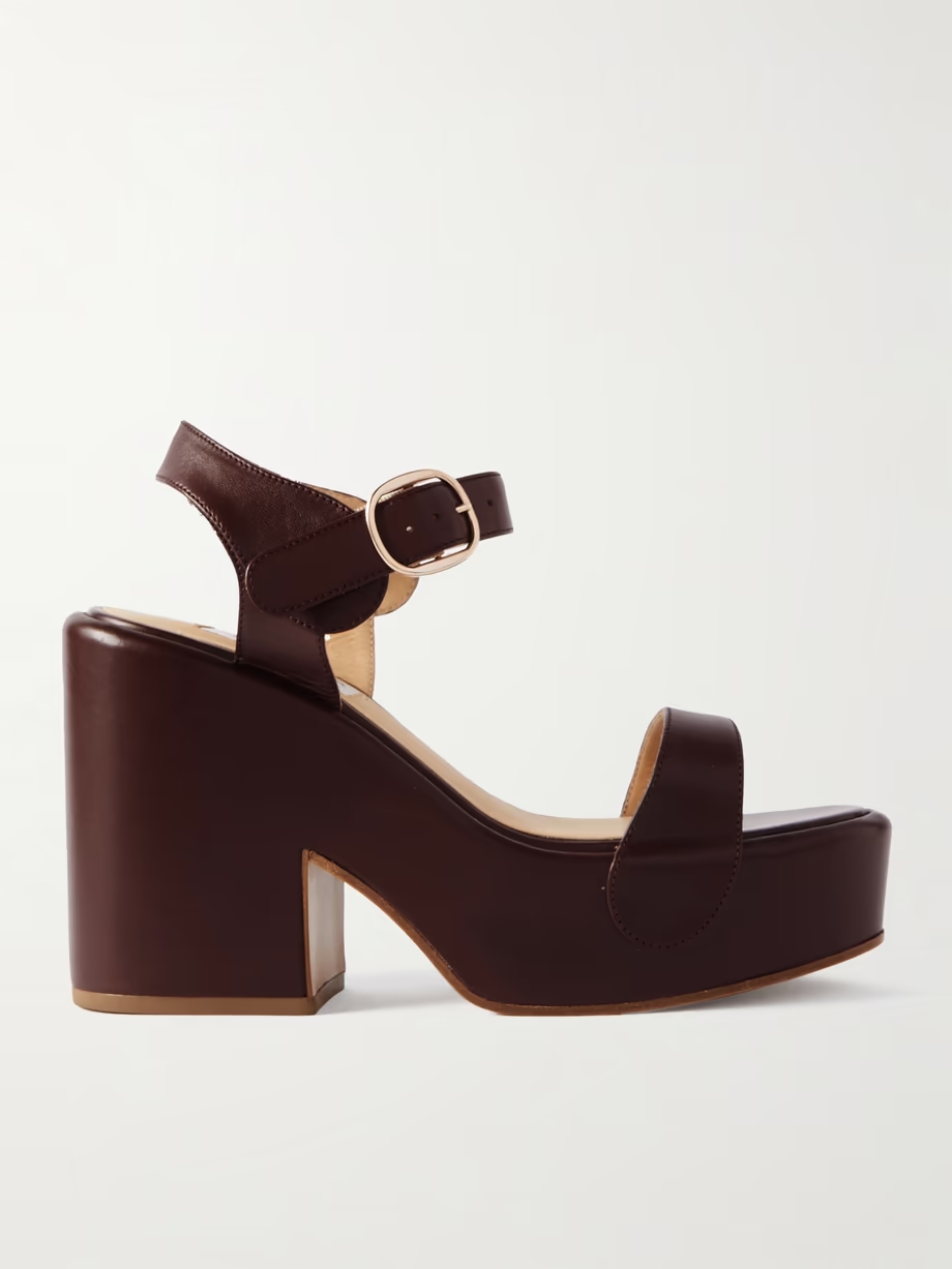 Iris leather platform sandals Iris leather platform sandals