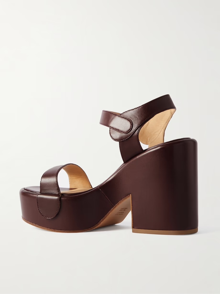 Iris leather platform sandals Iris leather platform sandals